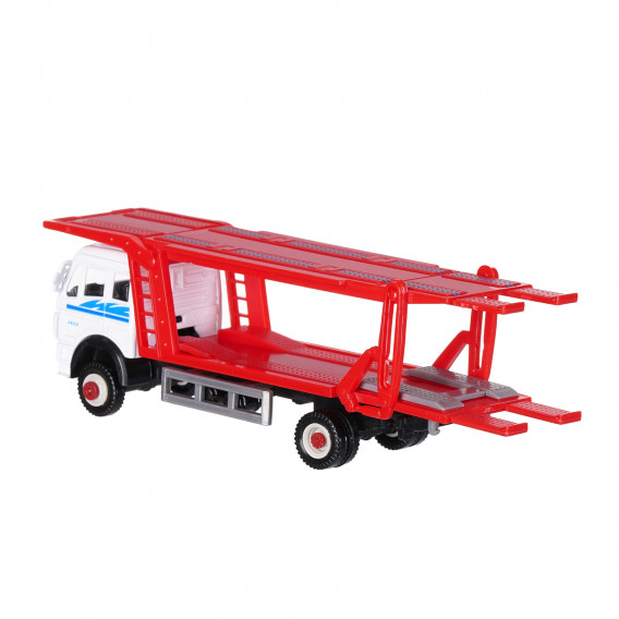Камионче автовоз с 2 платформи и рампа WELLY 150561 6