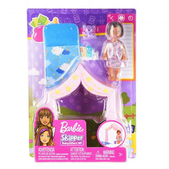 Барби Детегледачка с аксесоари и палатка Barbie 151025 