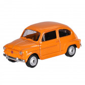 Метална количка SEAT, оранжев в мащаб 1:60 WELLY 151124 2