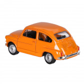 Метална количка SEAT, оранжев в мащаб 1:60 WELLY 151125 3