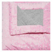 Одеяло със сиви точки за момиче розово TUTU 151302 