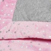 Одеяло със сиви точки за момиче розово TUTU 151303 2