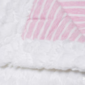 Плюшено одеяло с мъниста за момиче бяло TUTU 151315 2
