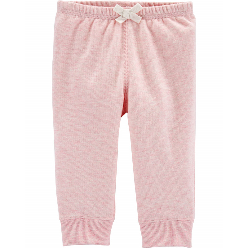 Памучен панталон за бебе за момиче розов  151367