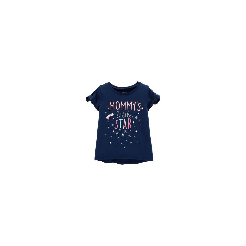 Памучна тениска Mommy's little star за бебе  151378
