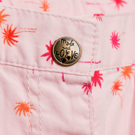 Памучен панталон за момиче розов Tape a l'oeil 151562 2