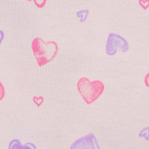 Памучна блуза с дълъг ръкав за бебе за момиче розова Benetton 151574 3