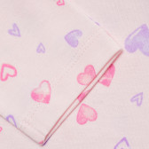 Памучна блуза с дълъг ръкав за бебе за момиче розова Benetton 151575 5