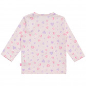 Памучна блуза с дълъг ръкав за бебе за момиче розова Benetton 151576 7