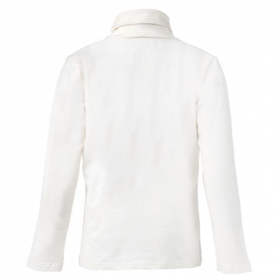 Блуза с дълъг ръкав за момиче бяла Idexe 151927 3