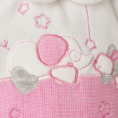 Блуза за бебе в бяло и розово Idexe 151954 2