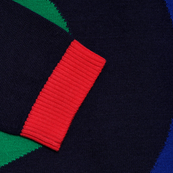 Памучен пуловер за момче син Benetton 152035 5