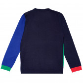 Памучен пуловер за момче син Benetton 152036 3
