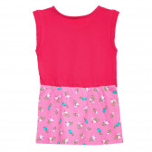 Памучна рокля за момиче розова Benetton 152116 7
