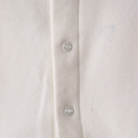 Памучна блуза за бебе, бяла Birba 152147 3