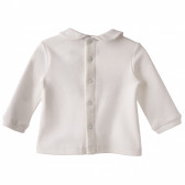 Памучна блуза за бебе, бяла Birba 152148 4