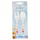 Комплект 2 части пластмасови прибори за хранене - Замръзналото кралство Frozen 152515 3