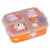Кутия за храна с 3 отделения Пепа, 800 ml Peppa pig 152688 