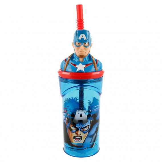 Чаша с 3D фигура Капитан Америка, 360 ml Avengers 152894 