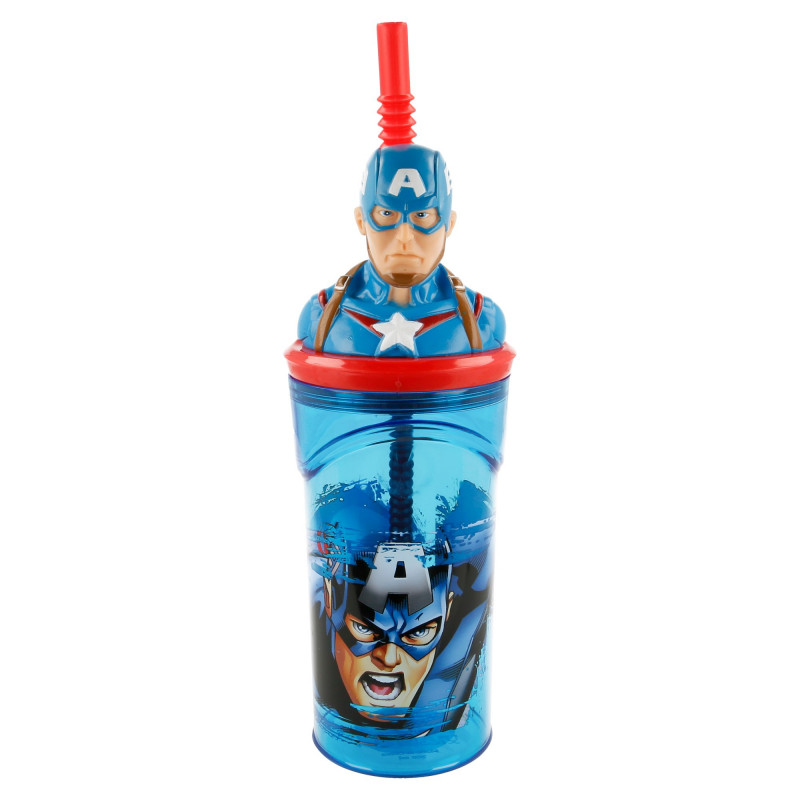 Чаша с 3D фигура Капитан Америка, 360 ml  152894