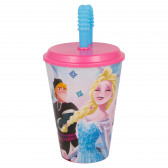 Спортна чаша със сламка - Замръзналото кралство, 430 ml Frozen 153002 