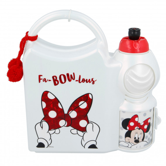 Комплект кутия за храна и спортна бутилка 400 ml Fabulous Minnie Mouse 153311 