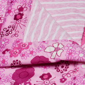 Плюшено одеяло за момиче на цветя, 90х110 см. TUTU 153606 2