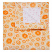 Одеяло с флорален принт за момиче оранжево TUTU 153694 