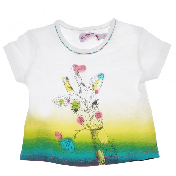 Тениска с цветен принт за бебе Boboli 153759 