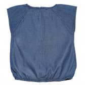 Памучна дънкова тениска с щампа за момиче Boboli 153764 2