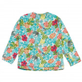 Памучна блуза с флорален принт за бебе Boboli 153783 2