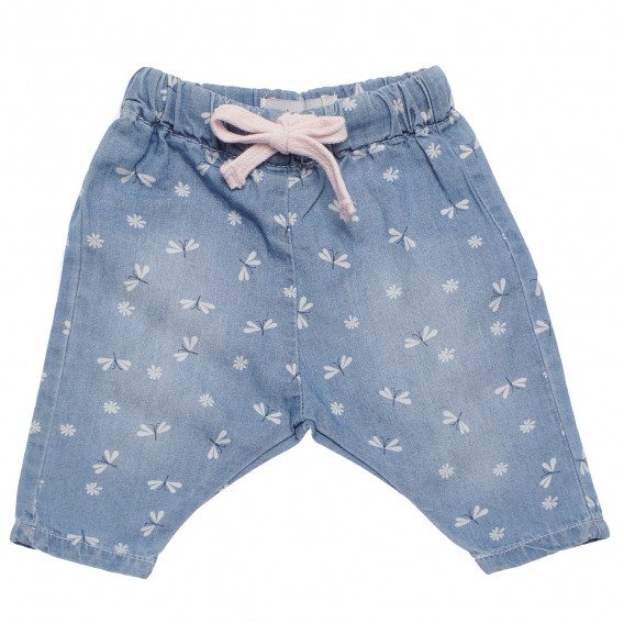 Памучен къс панталон с принт на пеперуди за бебе Boboli 153812 