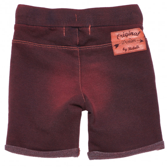Къс панталон с износен ефект за бебе за момиче червен Boboli 153884 2
