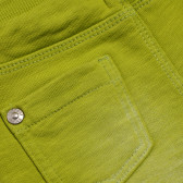 Памучен къс панталон за бебе зелен Boboli 153893 3