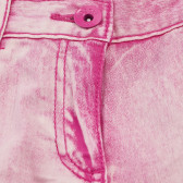 Дънков къс панталон за момиче розов Boboli 153929 3