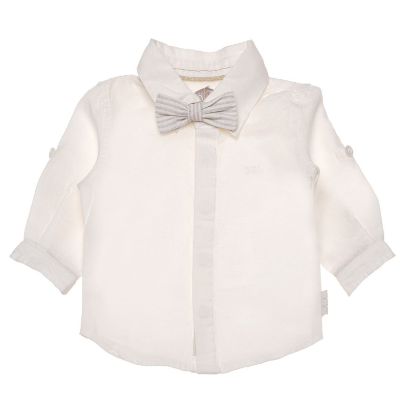 Риза с папийонка за бебе за момче бяла  154035