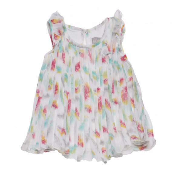 Плисирана рокля с цветни принт за момиче Boboli 154112 