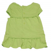Рокля с флорална щампа за бебе за момиче зелена Boboli 154229 2