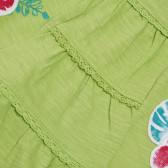 Рокля с флорална щампа за бебе за момиче зелена Boboli 154230 3