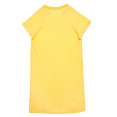 Памучна рокля с реглан ръкав за момиче жълта Name it 154554 5