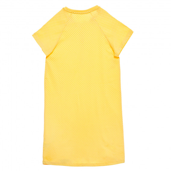 Памучна рокля с реглан ръкав за момиче жълта Name it 154554 5