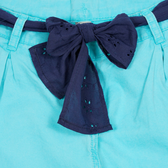 Памучен панталон за момиче син Tape a l'oeil 154559 2