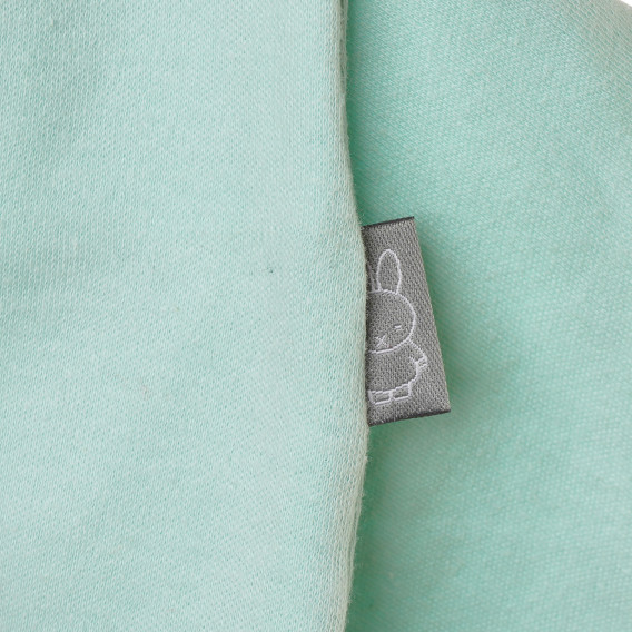 Памучно боди с къс ръкав и щампа на зайче за бебе Miffy 154746 3