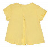 Памучна тениска с щампа за бебе за момиче зелена Boboli 154878 2