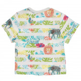 Памучна тениска с цветен принт за бебе Boboli 154912 2