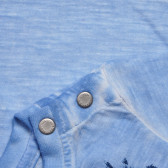 Памучна тениска с принт на морски мотиви за бебе за момче синя Boboli 154925 4