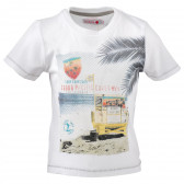 Памучна тениска с принт на морска тематика, за момче Boboli 154954 