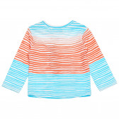 Памучна блуза с щампа и цветно райе за бебе Boboli 154986 2