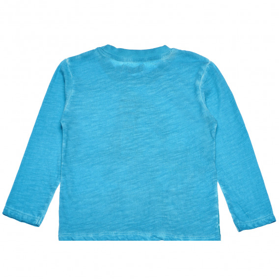 Памучна блуза с изтъркан ефект за момче син Boboli 154998 2
