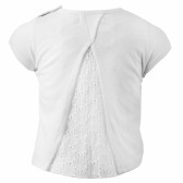 Памучна блуза с дантелен гръб,за бебе Boboli 155010 2